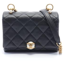 Chanel-Chanel Matelassé Schultertasche-Schwarz