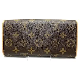 Louis Vuitton-Louis Vuitton Monogram Pochette Twin PM M51854 Tasche-Braun