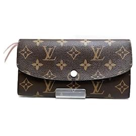 Louis Vuitton-Portefeuille Long Emily Monogram Louis Vuitton-Rose