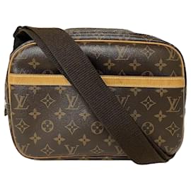 Louis Vuitton-Louis Vuitton Monogram Reporter PM Schultertasche-Braun