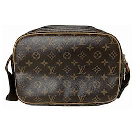 Louis Vuitton-Louis Vuitton Monogram Reporter PM Schultertasche-Braun