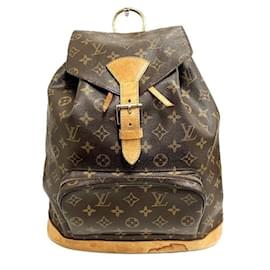 Louis Vuitton-Mochila Montsouris GM Monograma Louis Vuitton-Marrom