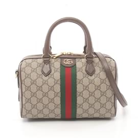 Gucci-Gucci Ophidia GG Supreme Kleine Handtasche-Braun,Mehrfarben,Beige