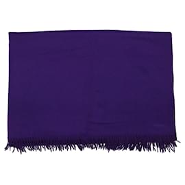 Hermès-Xale de cashmere roxo Hermes-Roxo