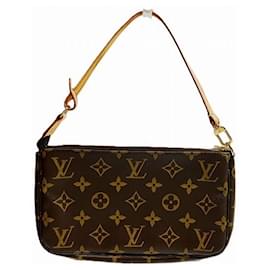 Louis Vuitton-Pochette Accessoires Monogram Louis Vuitton M51980-Braun