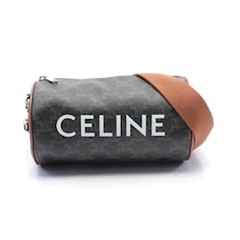 Céline-Celine Triomphe Schultertasche-Braun