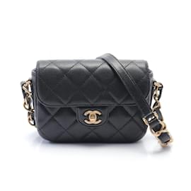 Chanel-Bolsa de Ombro Matelassé Chanel-Preto