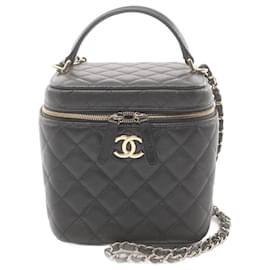 Chanel-Chanel Matelassé Schultertasche-Schwarz