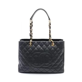 Chanel-Sac tote Grand GST Matelassé Chanel-Noir