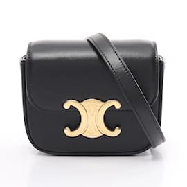 Céline-Bolsa de ombro Celine Claude Trinoff-Preto