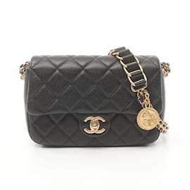 Chanel-Chanel Matelassé Camellia Schultertasche-Schwarz