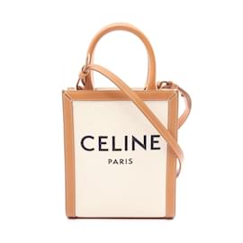 Céline-Celine Vertikaler Cabas-Handtasche-Braun,Roh