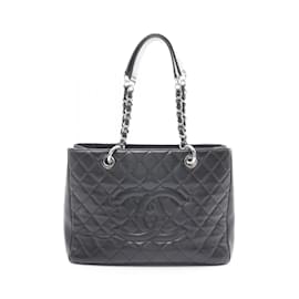 Chanel-Chanel Matelassé Grand GST Tote Bag-Schwarz