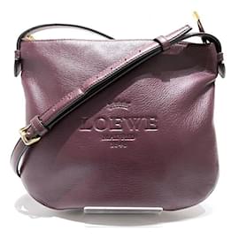 Loewe-Bolsa de Ombro Loewe Heritage-Bordeaux