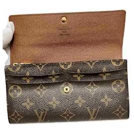 Louis Vuitton-Louis Vuitton Monogram Portefeuille Sarah Long Wallet-Brown