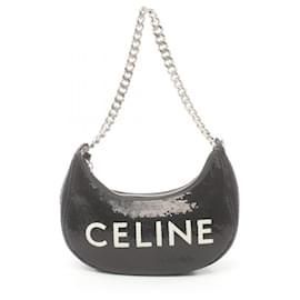 Céline-Bolsa Abba Média da Celine-Preto,Branco