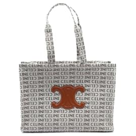 Céline-Celine Grand Cabas Thais Sac Tote-Marron,Blanc