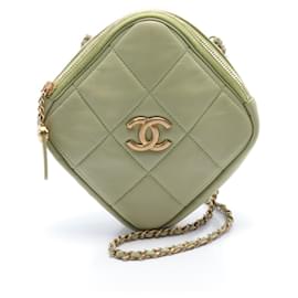 Chanel-Chanel Matelassé Schultertasche-Grün