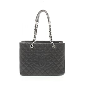 Chanel-Chanel Matelassé Grand GST Tote Bag-Schwarz