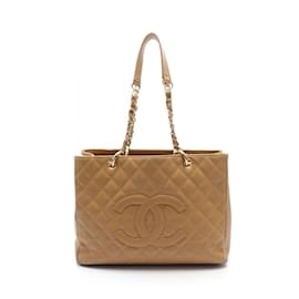 Chanel-Chanel Matelassé Grand GST Tote Bag-Braun