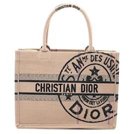 Christian Dior-Sac à main Book Tote Medium Christian Dior-Noir,Multicolore,Beige