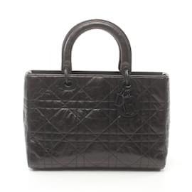 Christian Dior-Bolsa Christian Dior Lady D-Sire Macrocannage-Preto