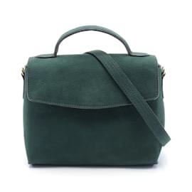 Céline-Bolsa de couro verde Celine-Verde