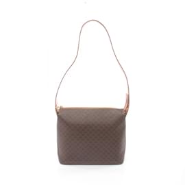 Céline-Bolsa de Ombro Celine Macadam-Marrom