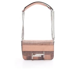 Tod's-Double T Schultertasche von Tod's-Braun,Pink