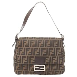 Fendi-Bolsa de Ombro Fendi Mamma Bucket Zucca-Marrom