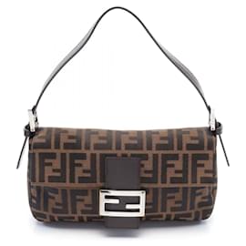 Fendi-Fendi Mamma Bucket Zucca Schultertasche-Braun