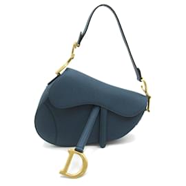 Christian Dior-Sac à dos en cuir bleu Christian Dior-Bleu