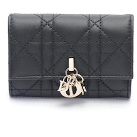 Christian Dior-Christian Dior Dior Miss Glycine Bi-fold Wallet-Black