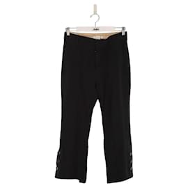 Chloé-Pantalon droit en coton-Noir