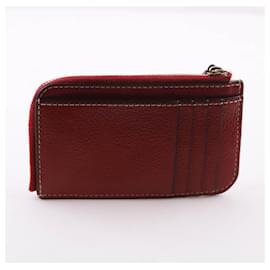 Chloé-Leather card holder-Red