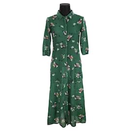 Bash-Silk dress-Green