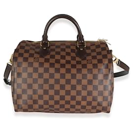 Louis Vuitton-Louis Vuitton Damier Ebene Canvas Speedy Bandouliere 30-Brown