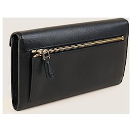 Prada-Porte-monnaie pliable Envolpe-Noir