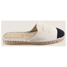 Chanel-CC Slip-in Espadrilles 37-Beige