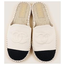 Chanel-CC Slip-in Espadrilles 37-Beige