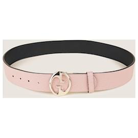 Gucci-Reversible GG Belt 80-Pink