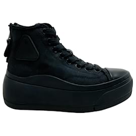 R13-R13 Everything Black Kurt High Top Sneakers-Black