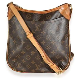 Louis Vuitton-Sac Odeon MM en toile Monogram Louis Vuitton-Marron