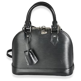 Louis Vuitton-Louis Vuitton Black Epi Alma BB-Black