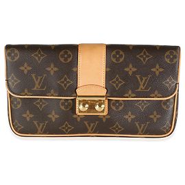 Clutch Slim em Canvas Monogram Louis Vuitton x Sofia Coppola Marrom