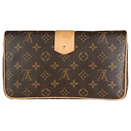 Louis Vuitton-Louis Vuitton x Sofia Coppola Monogram Canvas Slim Clutch-Brown