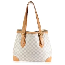 Louis Vuitton-Louis Vuitton Damier Azur Toile Hampstead GM-Bleu,Beige