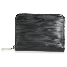 Louis Vuitton-Louis Vuitton Black Epi Zippy Coin Purse-Black