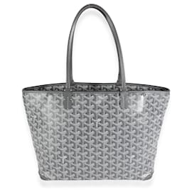 Goyard-Goyard Grey Goyardine Canvas Artois PM-Brown