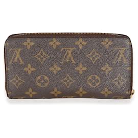 Louis Vuitton-Portefeuille Zippy en toile Monogram Louis Vuitton-Marron